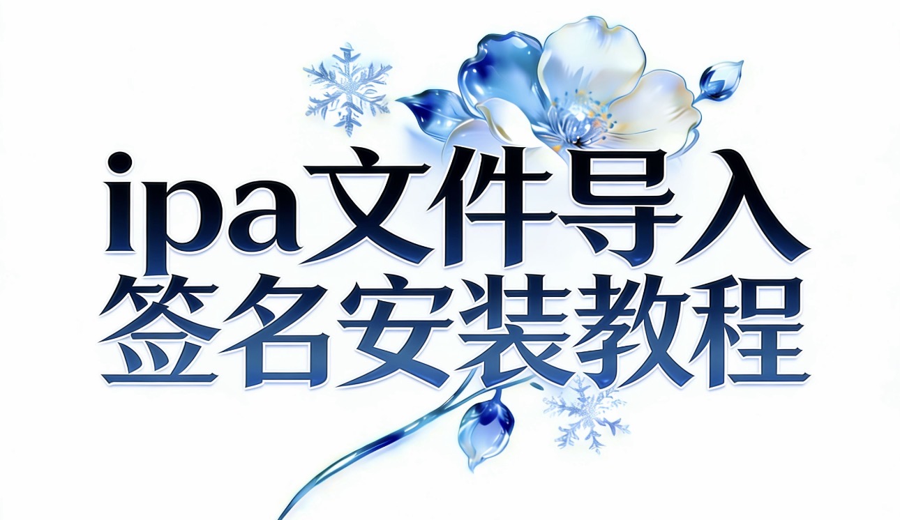 如果使用全能签导入ipa，签名ipa，安装ipa-讯络达博客